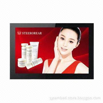 Wall amounted LCD advertising, based on Samsung panel